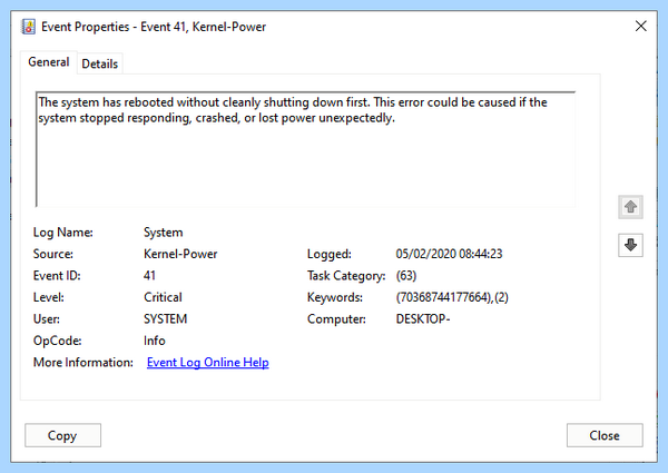 Kernel power 41 70368744177664 2 (kernel, power, 70368744177664, Развернуть ветку, Блок питания, BSOD 70368744177664) Kernel power 41 70368744177664 2