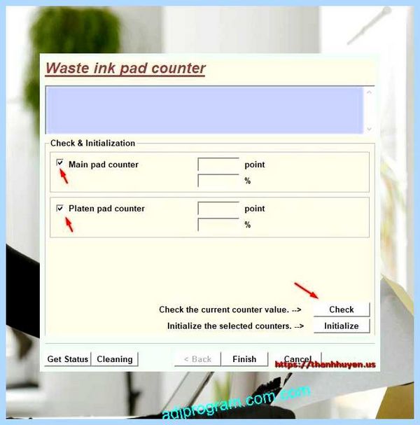L805 adjustment program