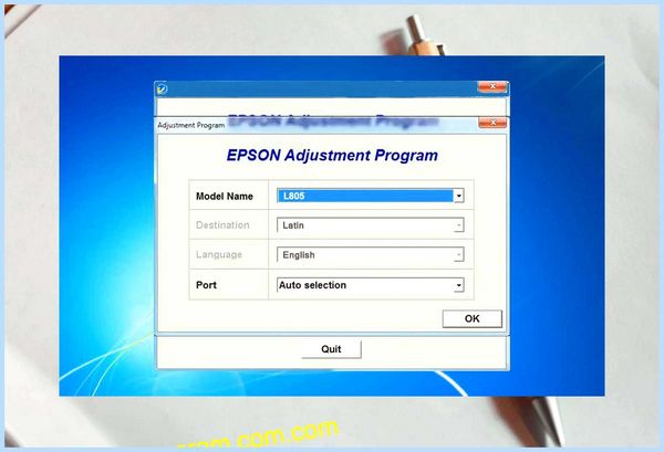 L805 adjustment program