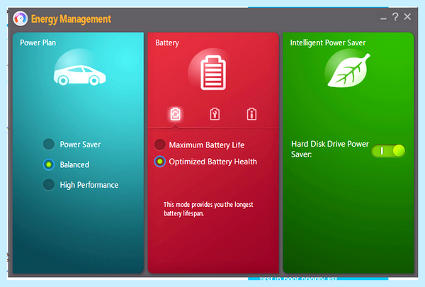 Lenovo energy management windows