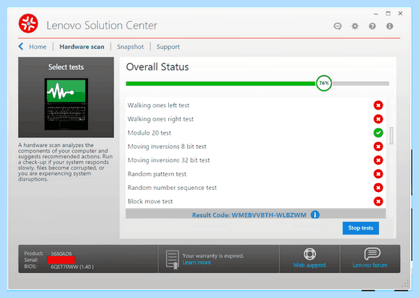 Lenovo solution center