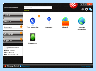 Lenovo solution center