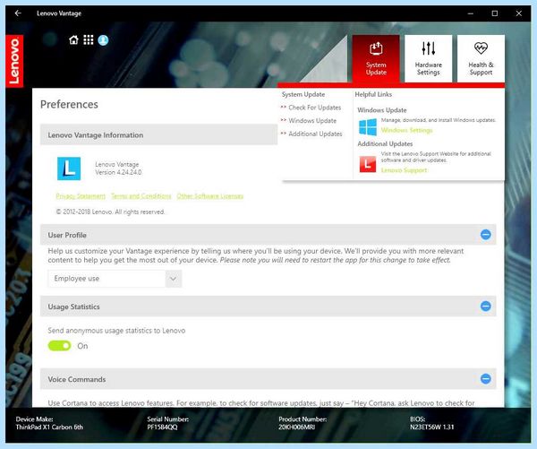 Lenovo vantage что это за программа