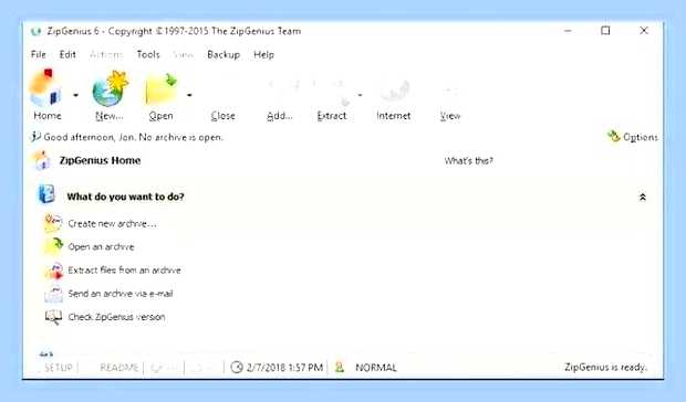 Восстановить архив zip