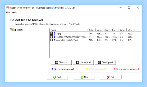 Восстановление zip архива