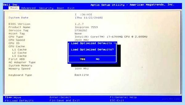 Load optimized defaults