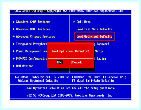 Load optimized defaults