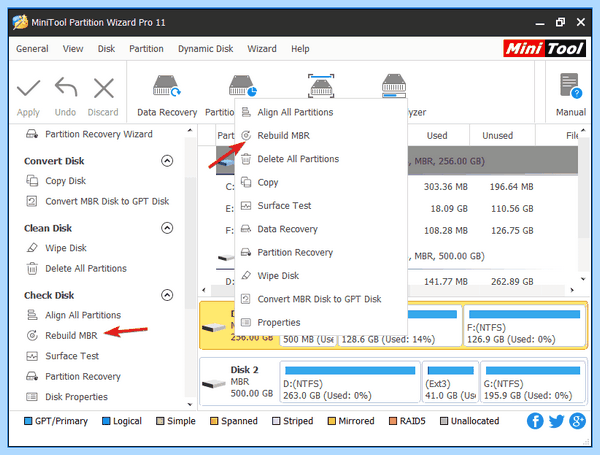 Mbr is missing (missing, hard drive, missing error, Partition Wizard) Mbr is missing