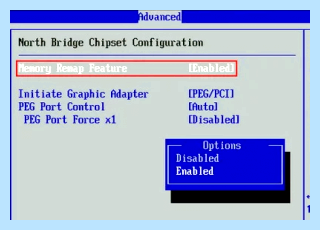 Memory hole remapping
