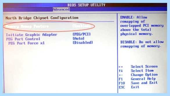 Memory hole remapping