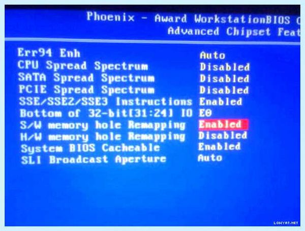 Memory hole remapping