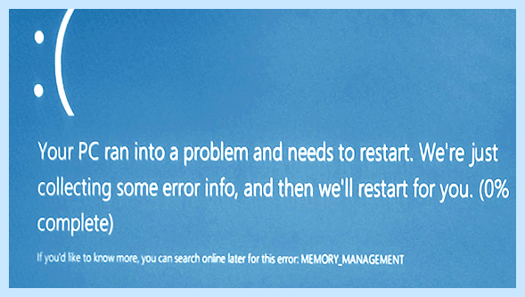 Memory management при установке windows 10 (memory, management, переть, установка) Memory management при установке windows 10