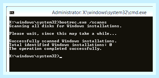 Восстановление mbr windows 7 через командную строку