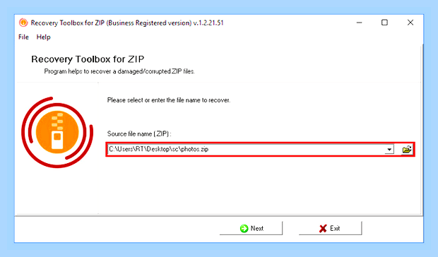 Восстановление zip архива