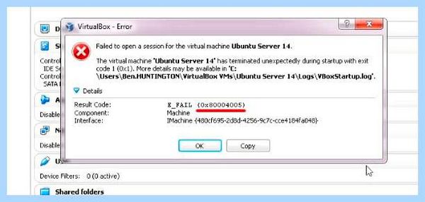 0x8004005 windows 10