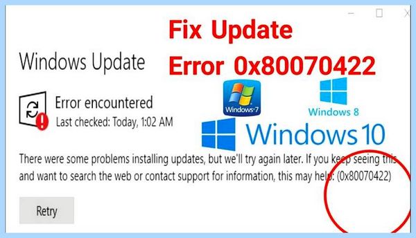 0x80070422 windows 7 автоматически начнет обновлять    Windows     до