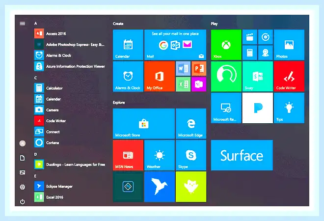 Microsoft windows приложение