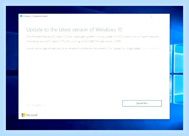Microsoft windows update assistant