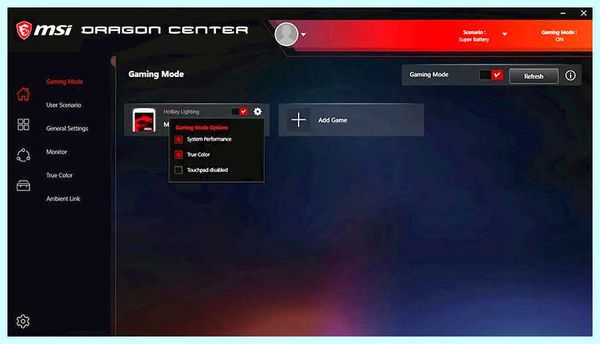 Msi center что это (center, Dragon Center, Ambient Link, True Color, включить отключить) Msi center что это