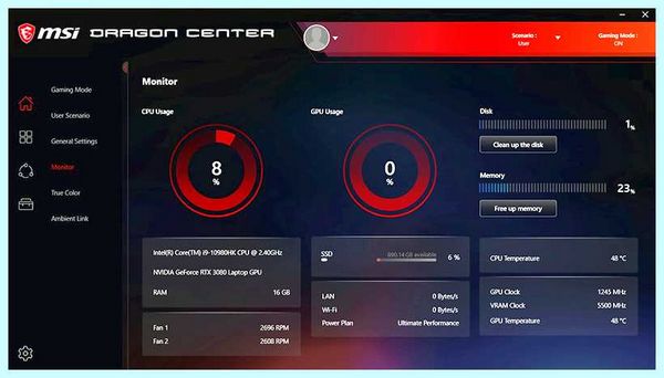 Msi center что это (center, Dragon Center, Ambient Link, True Color, включить отключить) Msi center что это