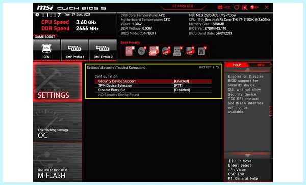 Msi click bios
