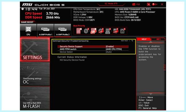 Msi click bios