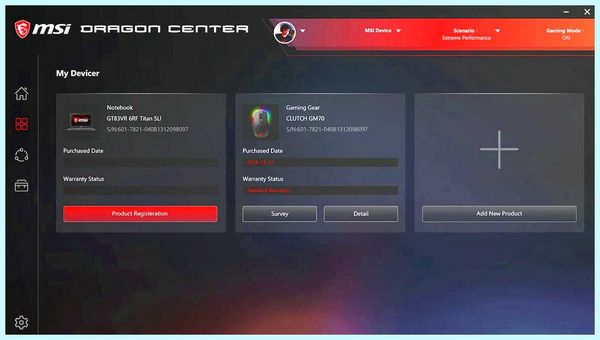 Msi dragon center для ноутбука
