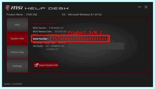 Msi help desk