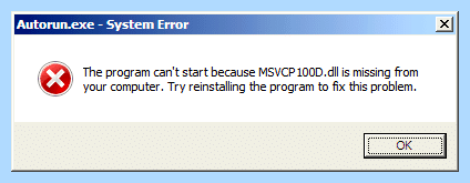 Msvcr100 dll windows 7 x64
