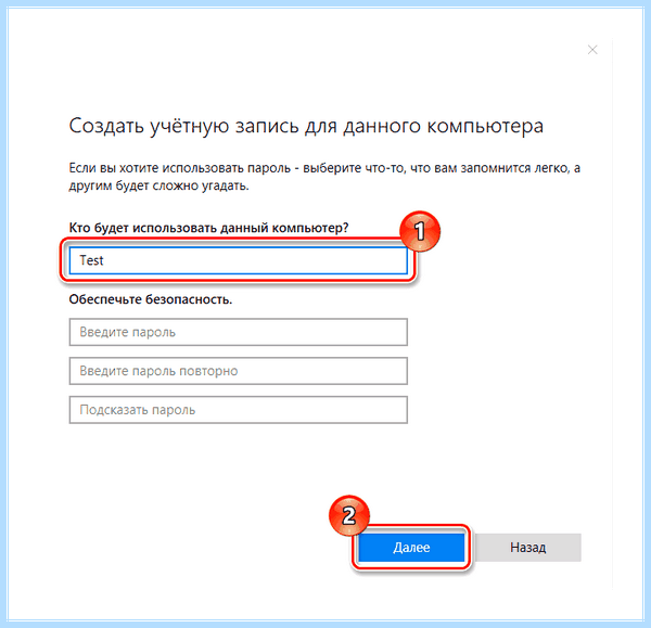New user windows 10