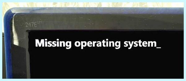 Operating system is missing