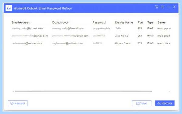Outlook email password refixer