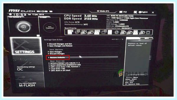Overclocking failed please enter