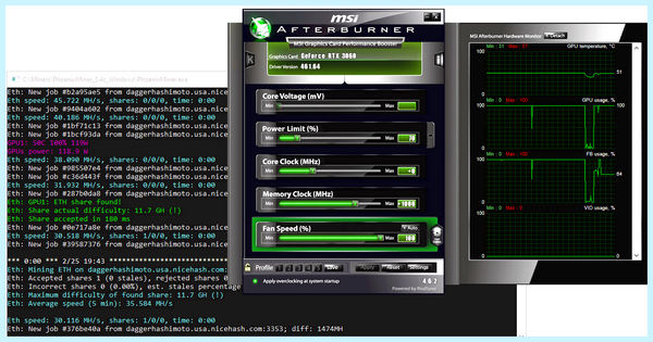 Palit rtx 3060 dual майнинг