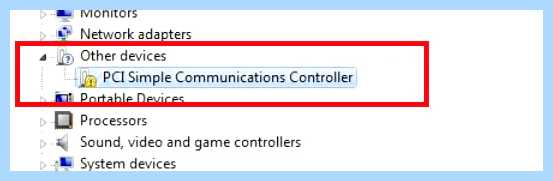Pci controller simple communications