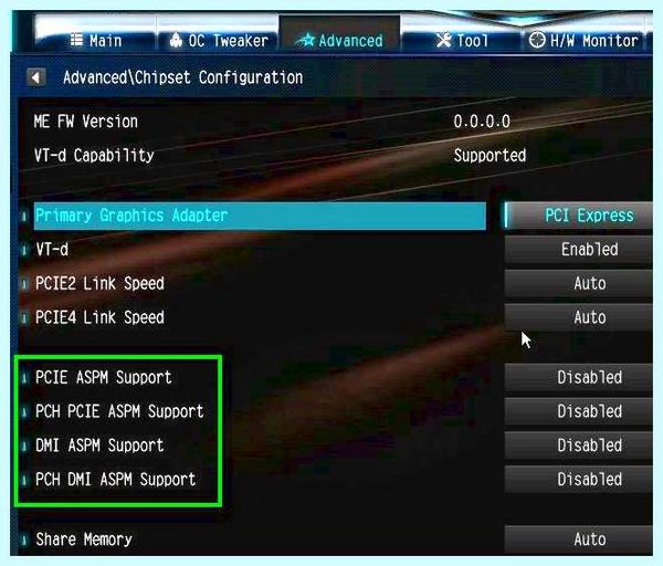 Pci express в биосе что это (express, биосе, ASPM может, Clock Gating) Pci express в биосе что это