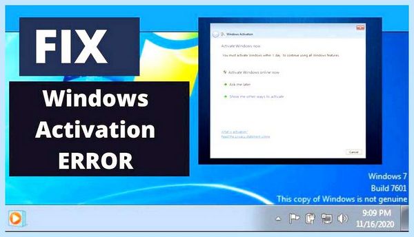 0xc004f009 windows 7 как исправить предложением активации, вручную закрыть