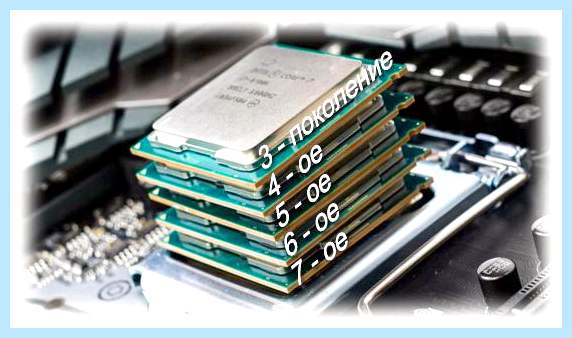 1 поколение процессоров intel