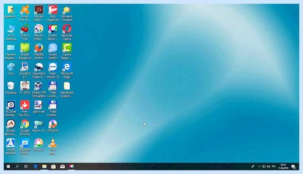 2 рабочий стол windows 10 нажатие кнопки
