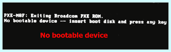 No boot device (boot, device, your computer, Partition Master, EaseUS Partition Master) No boot device
