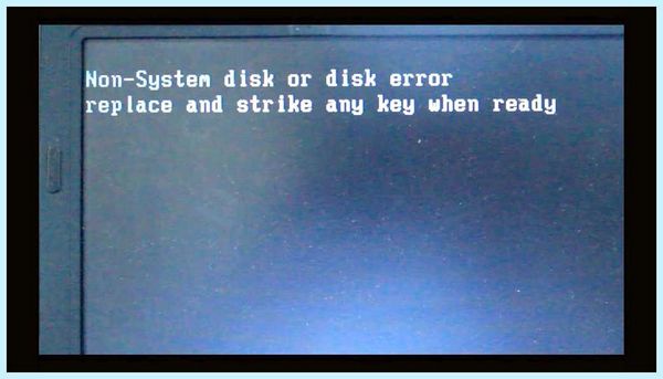 Non system disk or disk error