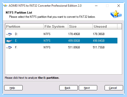 Ntfs to fat32