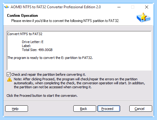 Ntfs to fat32