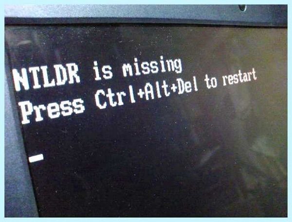 Ntldr is missing