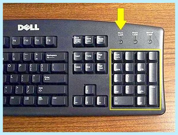 Numlock на ноутбуке что это