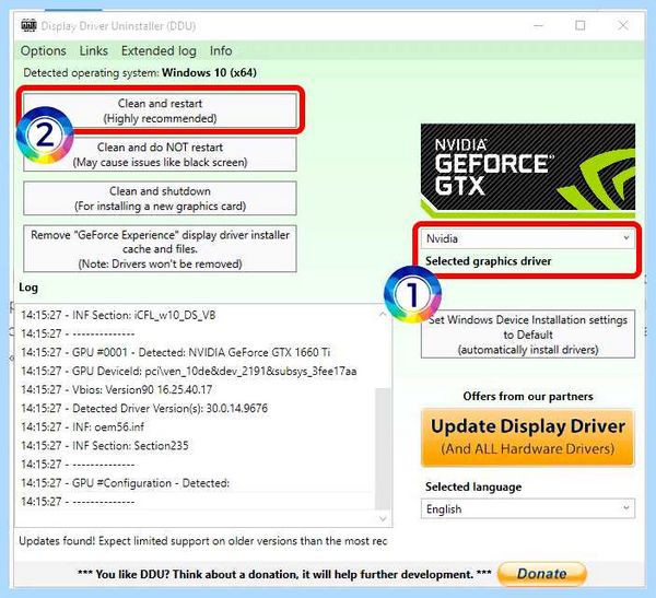 Nvidia драйвера не устанавливаются