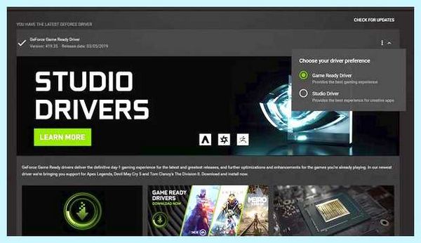 Nvidia game ready