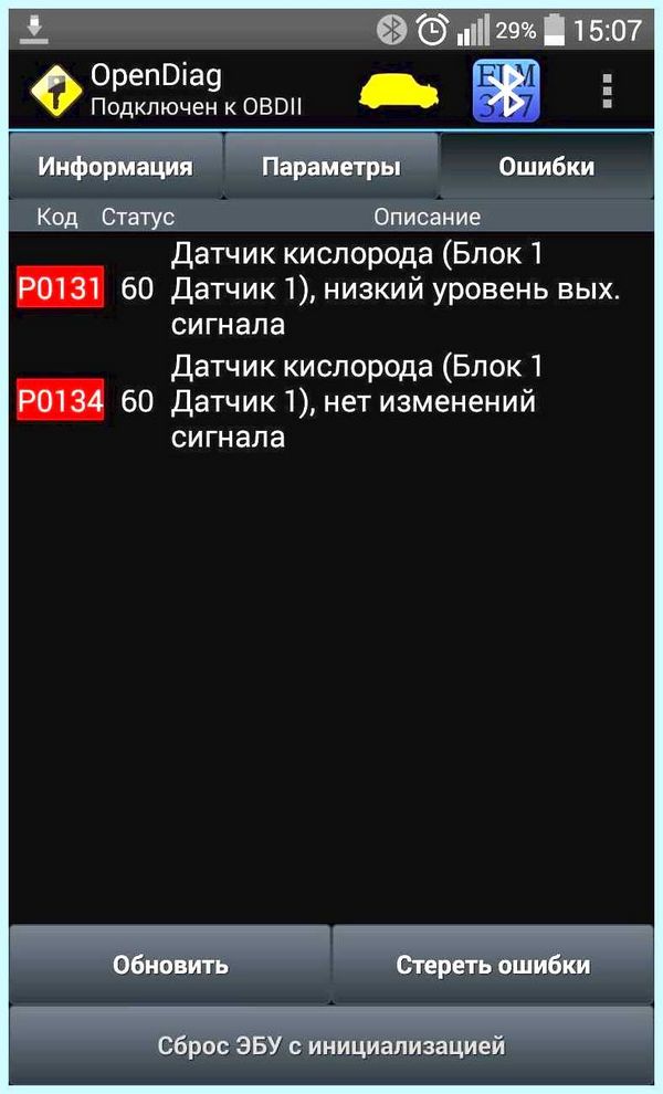 Obd ii разъем