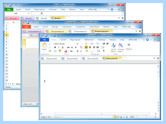 Office tab для office 2010