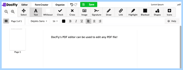 Pdf editor online free